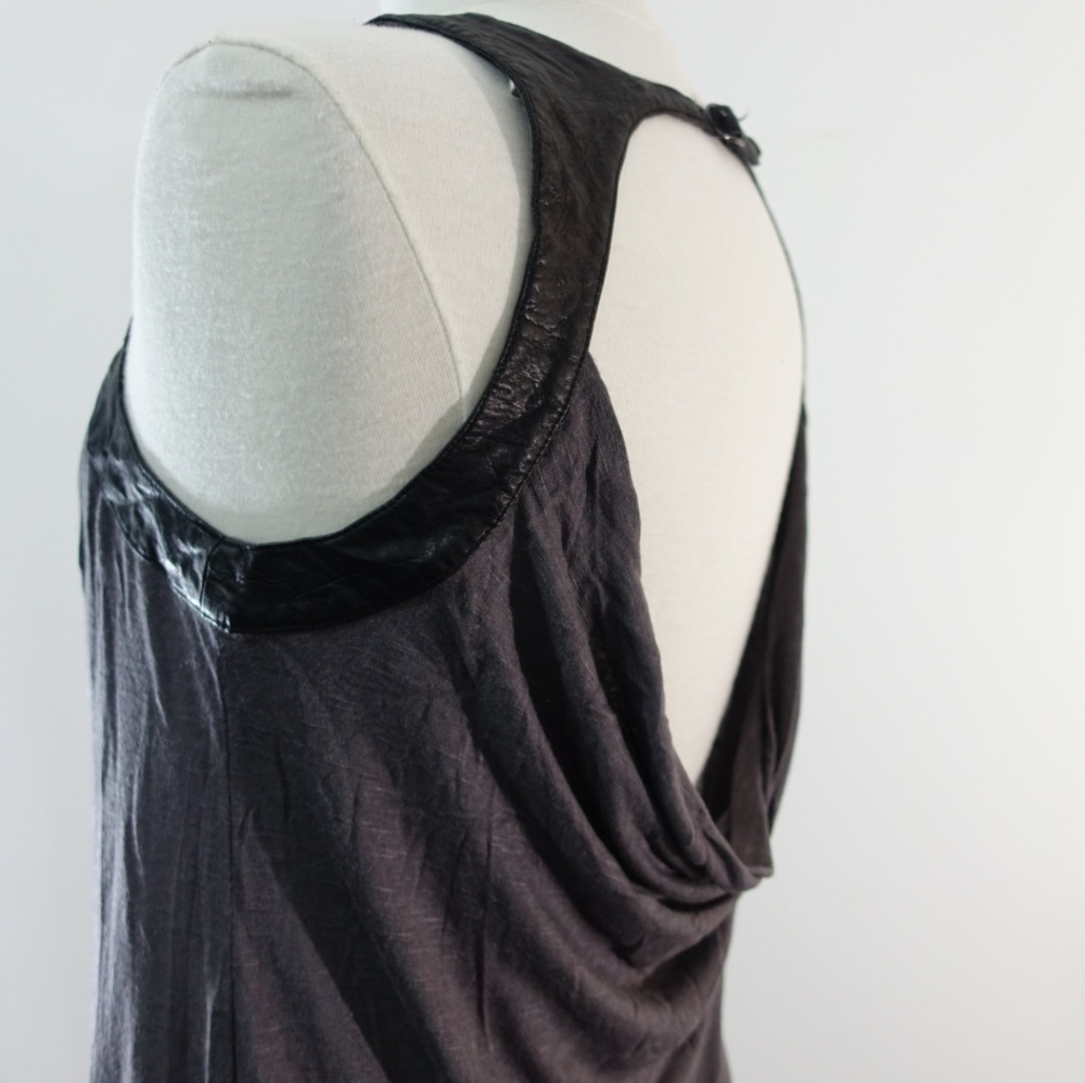Free People Gray Tank Top low back size small - Picture 6 of 6